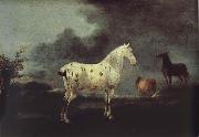 Pieter Wouwerman Landscape with Schmmelhengst oil painting